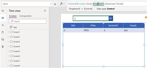 Define which one is a data source for the next <strong>filter</strong>. . Powerapps filter datatable based on dropdown